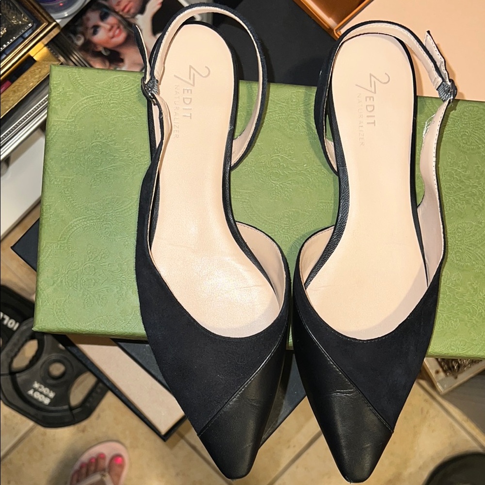 27 EDIT Women's Elegant Black Pointed Heels